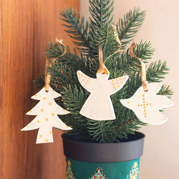 楽天市場】クリスマスオーナメント セット 陶器【kuchibueworks