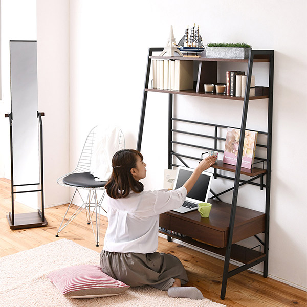 楽天市場】パソコンデスク 幅91cm 2WAY 高さ調節 ハイタイプ ロー