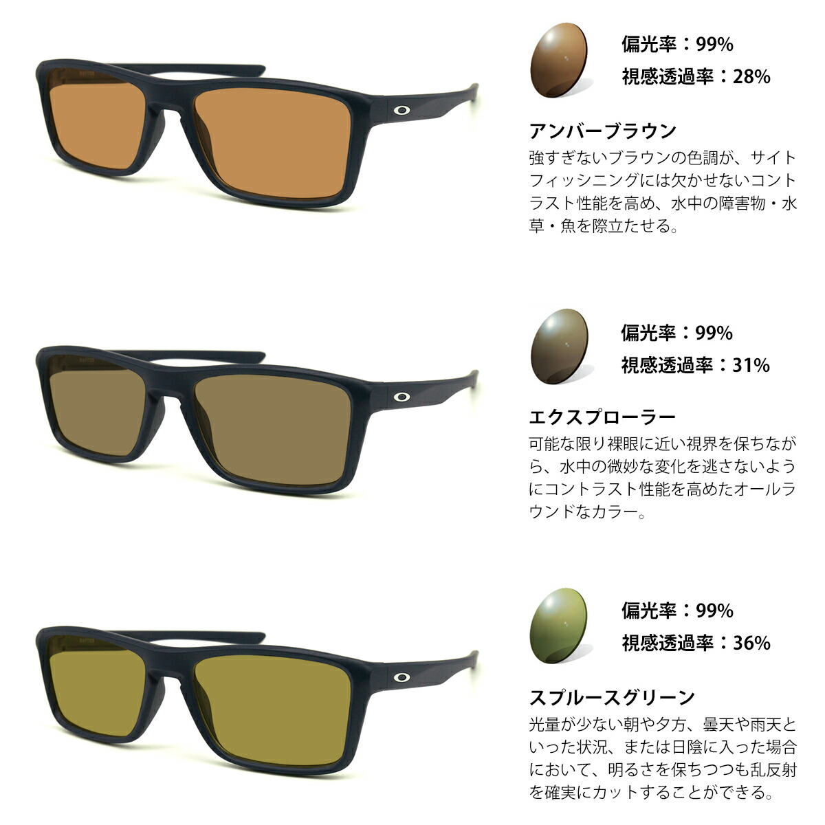 楽天市場】大きいサイズ オークリー 偏光 サングラス RARTS OX8178 04