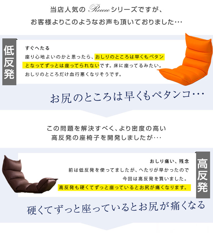 楽天市場】へたりにくい ポケットコイル ＆ オール低反発 座椅子 高