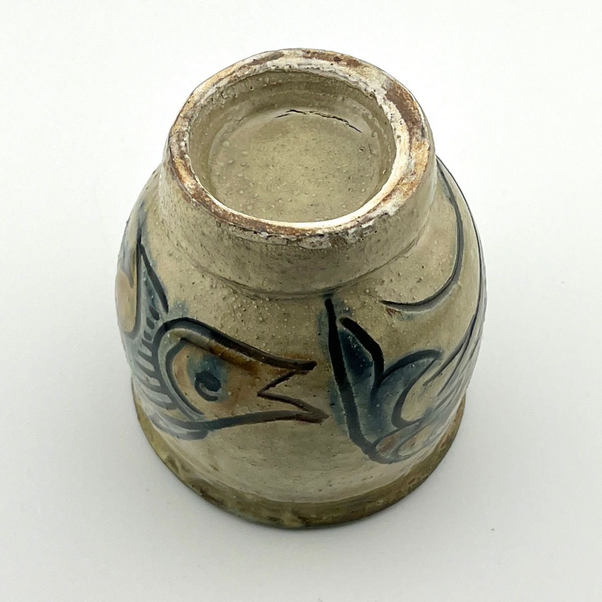 楽天市場】壺屋焼 人間国宝 金城次郎作 魚海老文湯呑（笑う魚