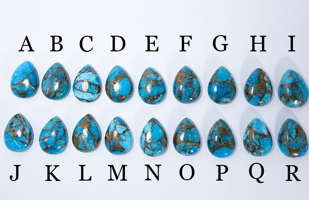 楽天市場】選べる ブルーコッパー ターコイズ ドロップ ペンダント