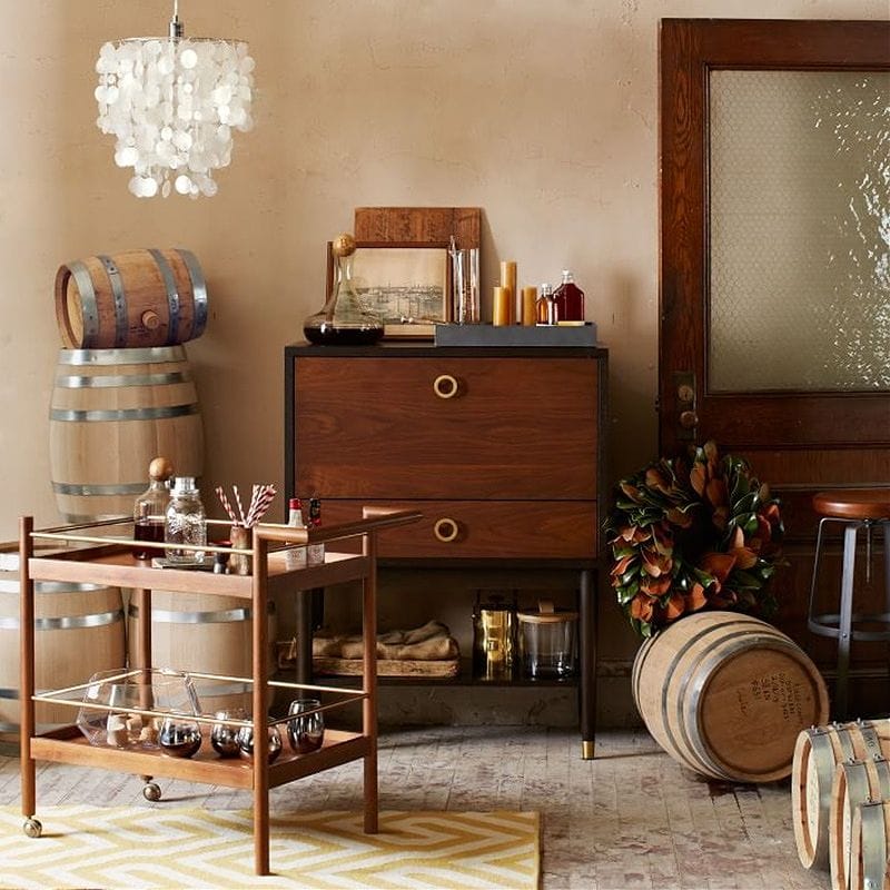 楽天市場】ミッドセンチュリー デザイン キッチンワゴン カート Mid