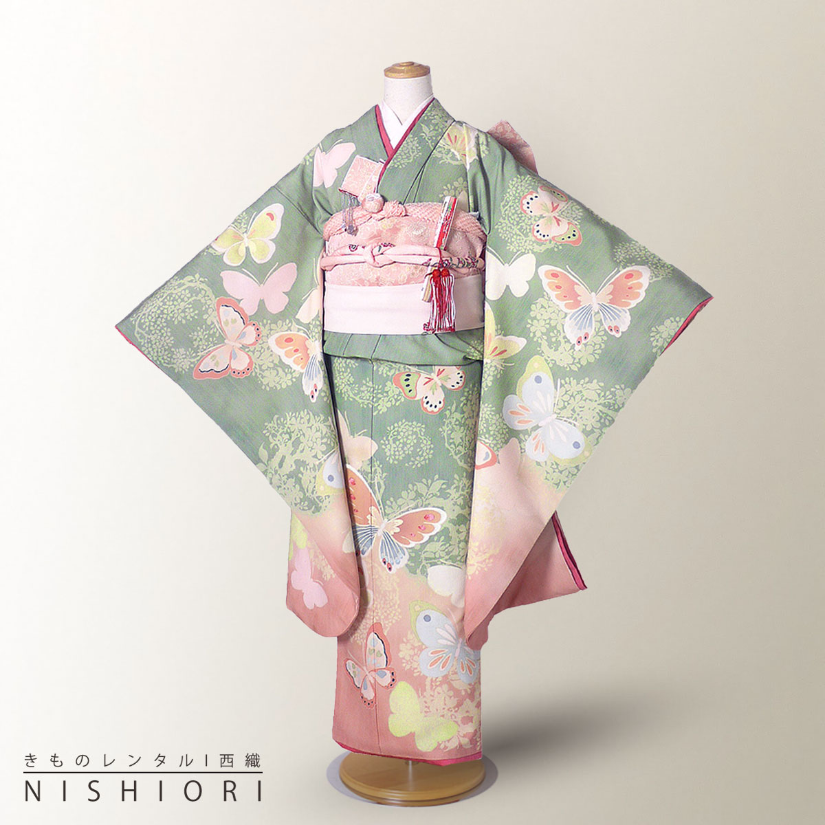 楽天市場】蝶（七五三7歳）（着物セット｜和服）：キッズファッション