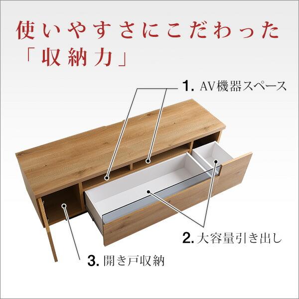 楽天市場】シンプルで美しいスタイリッシュなテレビ台 木製 幅140cm