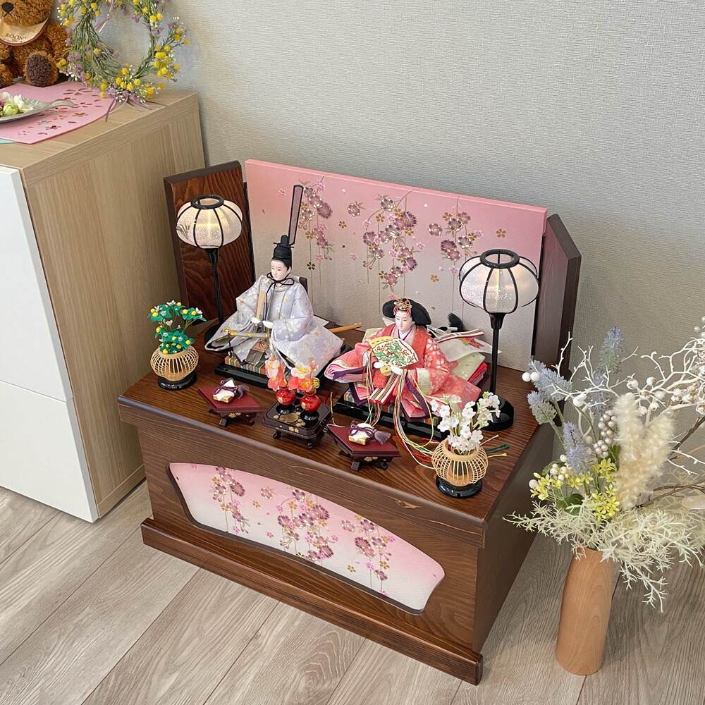 楽天市場】雛人形 【 収納飾り かすがい雛】 業界No.1のお顔 必見