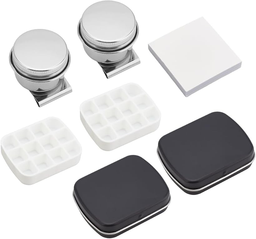 楽天市場】ミニ パレット 小さい 水彩画 調色パレット 水彩ケース 絵具