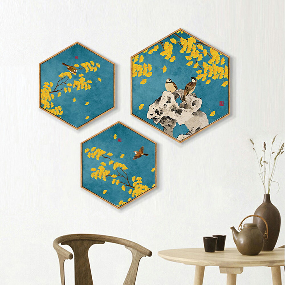 楽天市場】張りキャンバス 六角形 3枚 キャンバス 油絵 画材セット