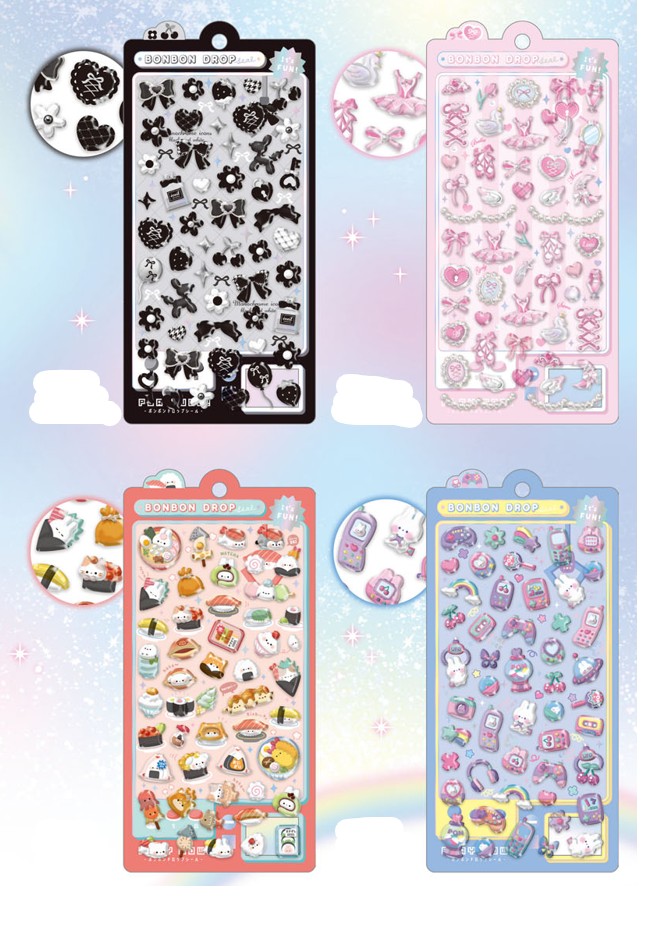 楽天市場】ボンボンドロップシール qli_01149_01154_s2 ステッカー