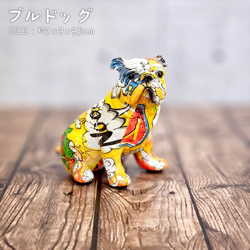 楽天市場】チワワ オブジェ ブルドッグ オブジェ コミック柄 ポップ