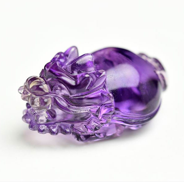 楽天市場】◇正財運◇ アメジスト 龍亀 ロングイ彫刻 置物◇透明感抜群