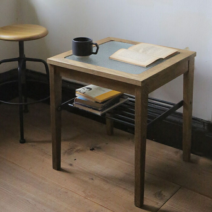 楽天市場】サイドテーブル オーク カフェテーブル アンティーク風