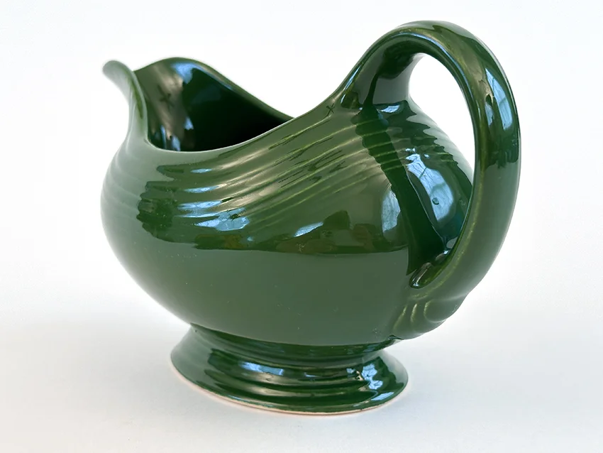 Forest Green Vintage Fiestaware Sauce Boat