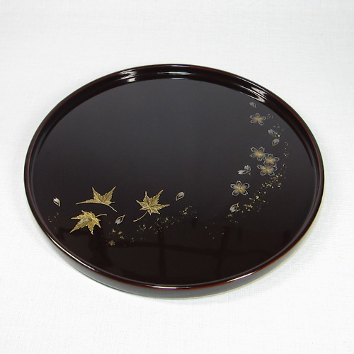 輪島塗漆器の工房直販 輪島塗太郎 / 輪島市 塗太郎 / 輪島塗 丸盆(大