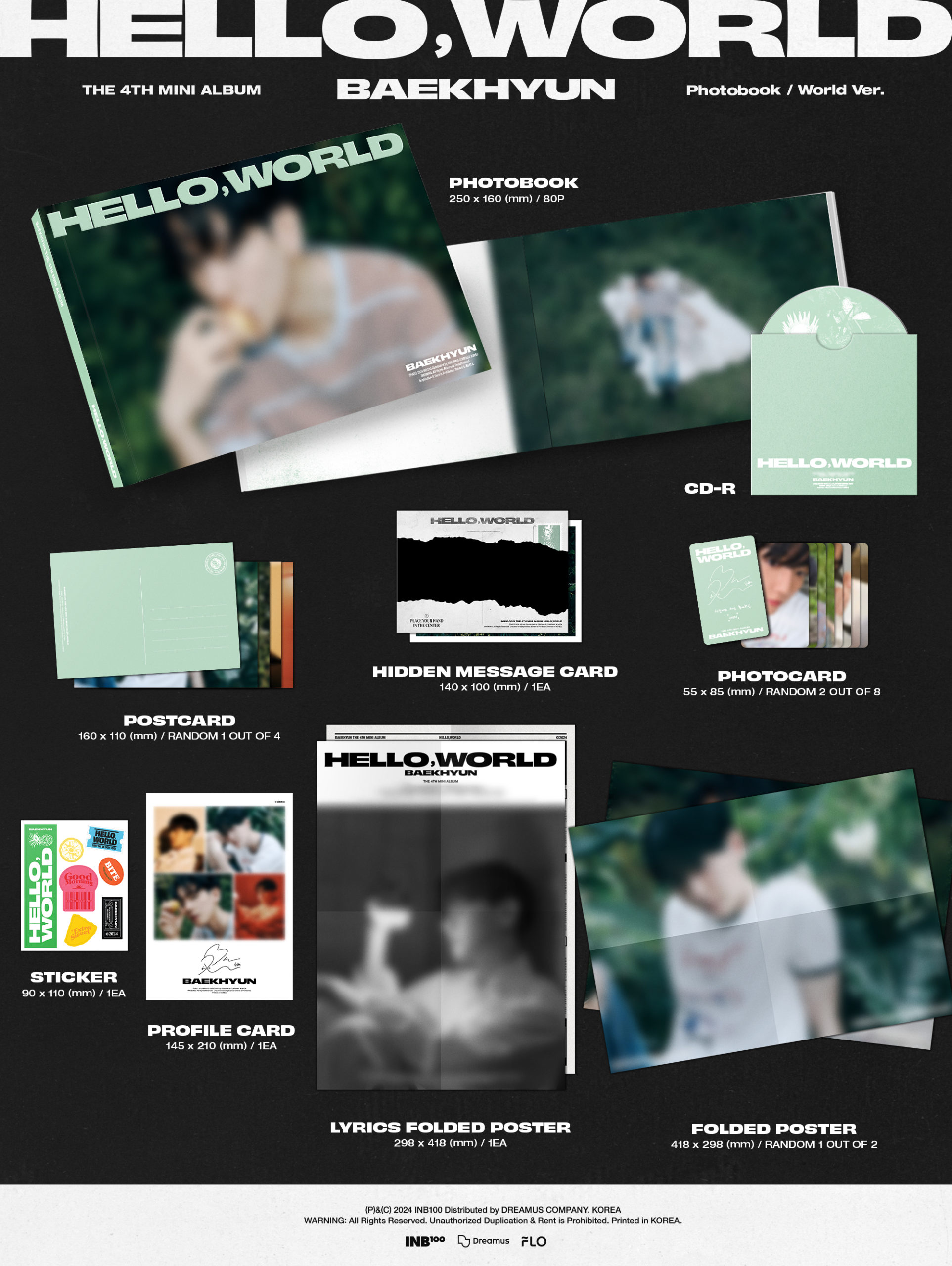 BAEKHYUN The 4th Mini Album 'Hello, World'販売・ 来日リリース