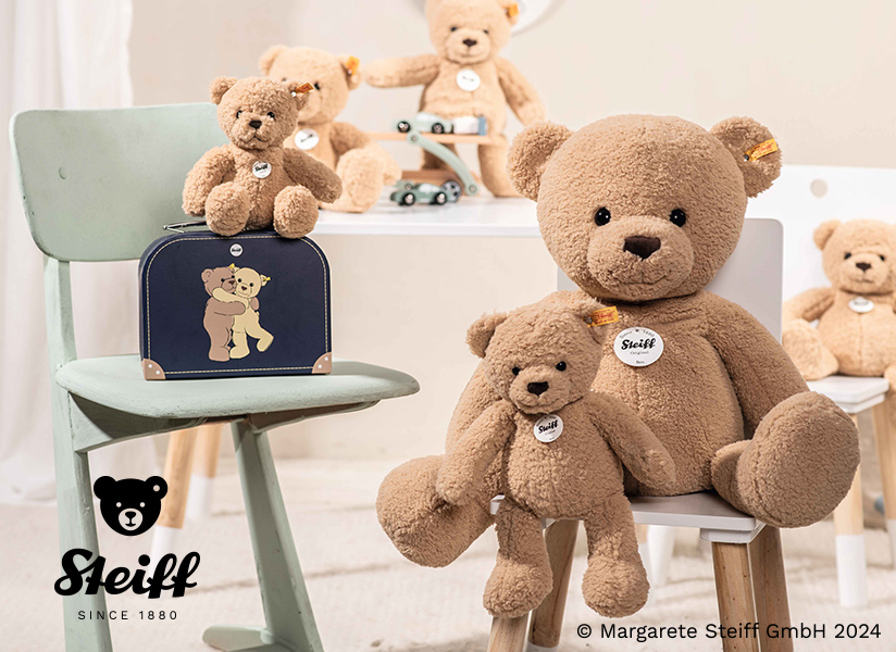 Steiff(シュタイフ) テディベアのジミー(ハッピーバースデー) [CONCENT