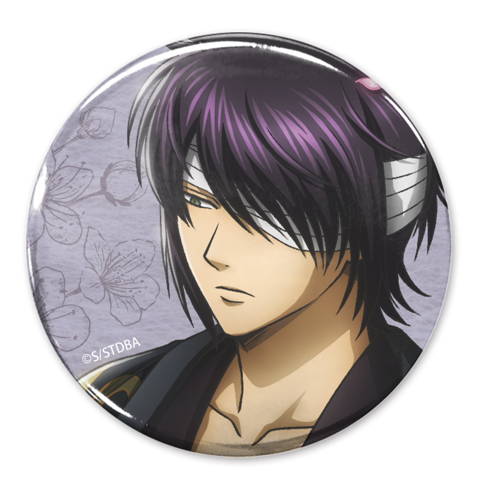 描き下ろし 坂田銀時 65mm缶バッジ 小窓から覗く景色Ver. [銀魂