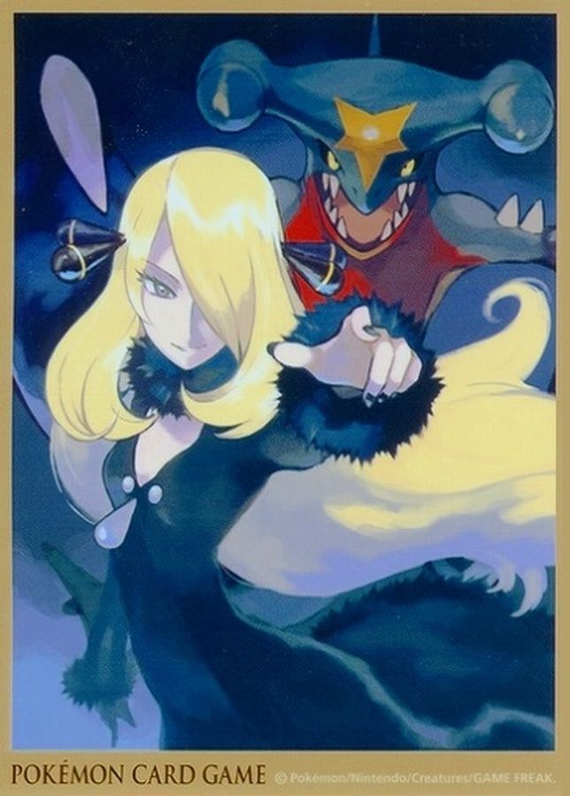 状態A-〕デッキシールド『シロナ ゴールドver.』62枚入り【サプライ】{-}