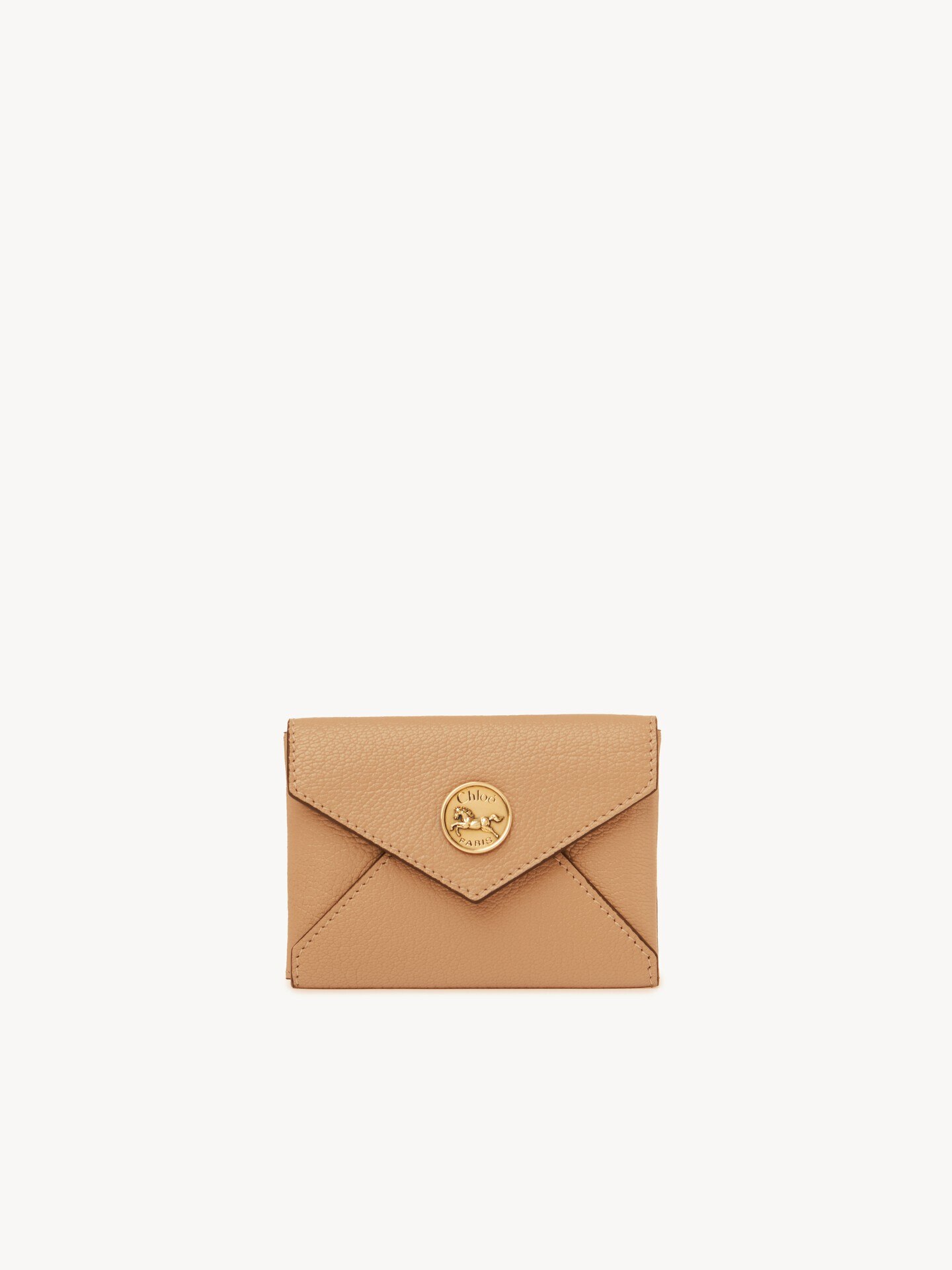 グレインレザー製Envelopeカードホルダー 茶色 - Chloé