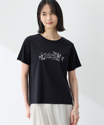 アルコラージュ】ロゴプリントTシャツ【接触冷感・UVカット】 A/C
