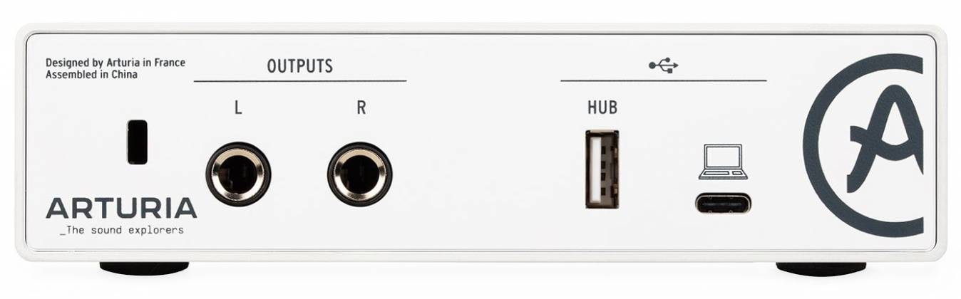 Arturia MiniFuse 1 WH Portable 1 In 2 Out Audio Interface - White
