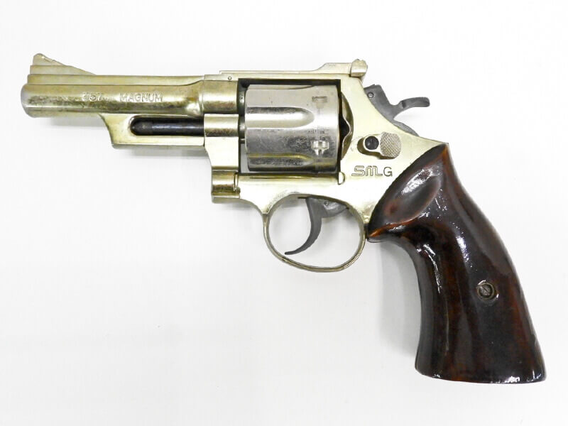 マルシン] S&W M19 .357マグナム 4インチ SMG 金属モデルガン 木製