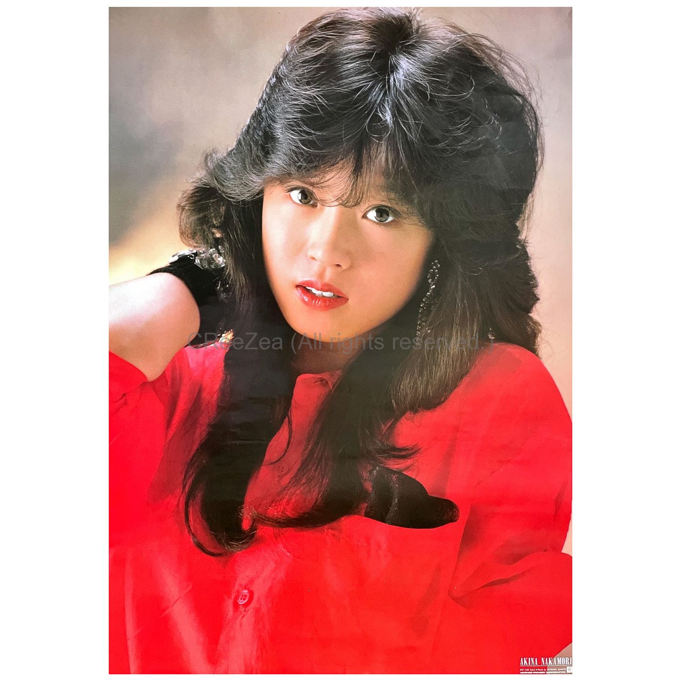 A37【非売品】中森明菜 ポスター 60×84㎝ Akina Nakamori