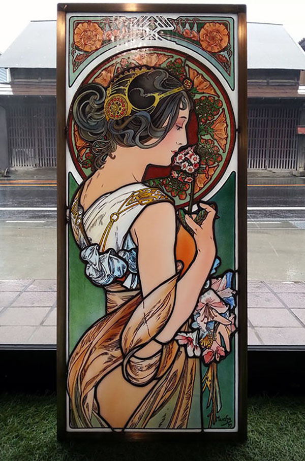 Mucha 桜草 ステンドグラスの制作工程・更新 – Vis-à-Vis & Maya's Blog