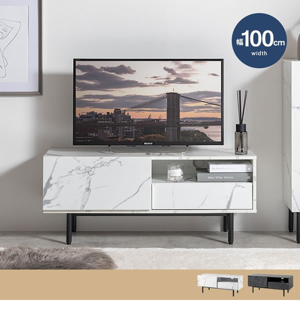 大理石柄デザインテレビボード【Marble】の激安通販は【ベッド通販.com