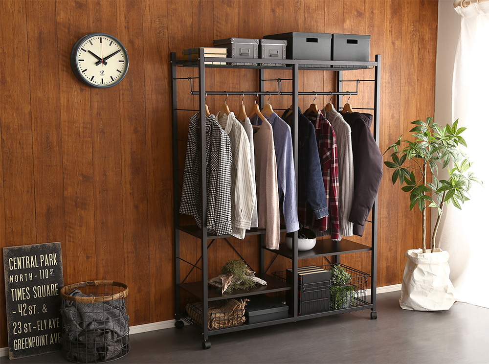 ハンガーラック119cm幅 Lacatas ラカタス - 家具専門店どあどあ(西山商店)