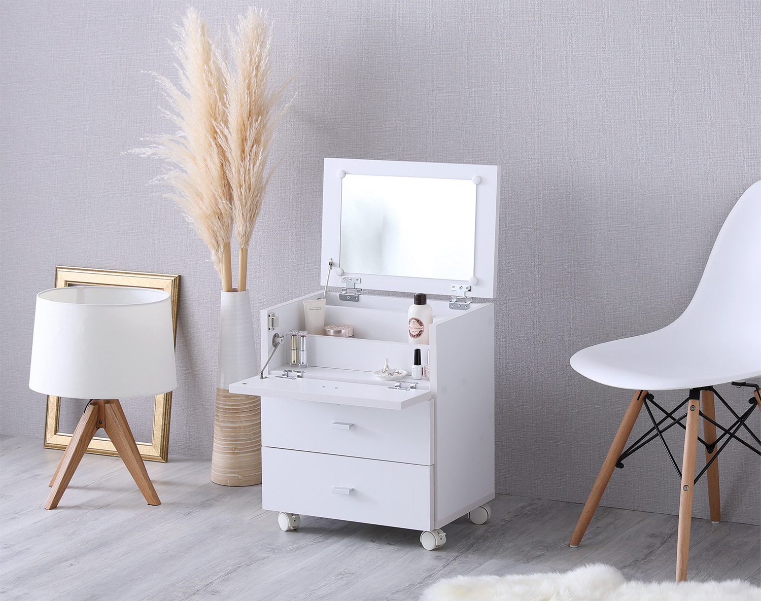 大容量コスメワゴン(完成品) offucia オフーキア - 家具専門店どあどあ