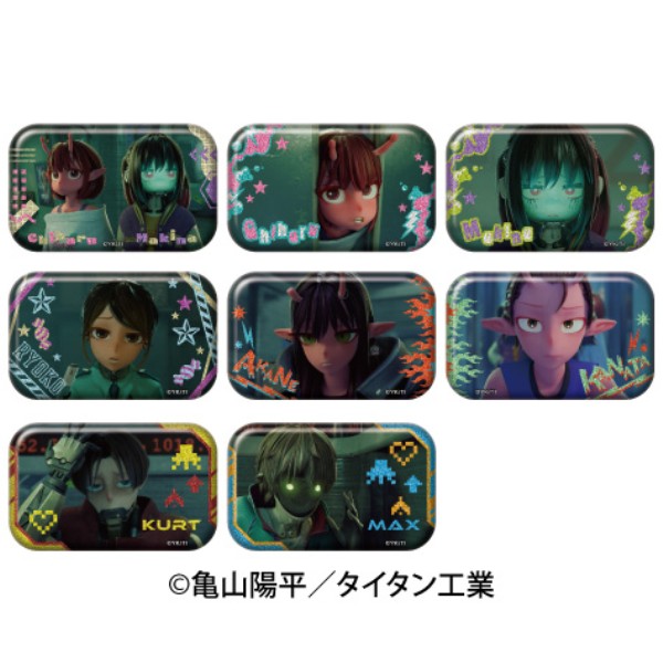 銀河特急 ミルキー☆サブウェイ ラメキラスクエアカンバッジ【1BOX 8