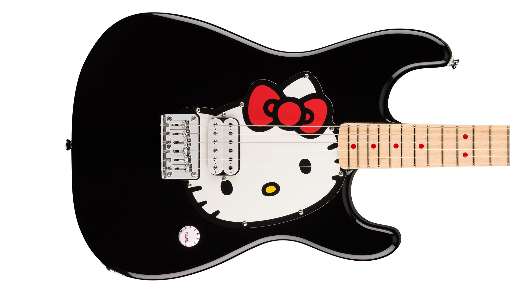Fender® x Hello Kitty® Black Stratocaster®