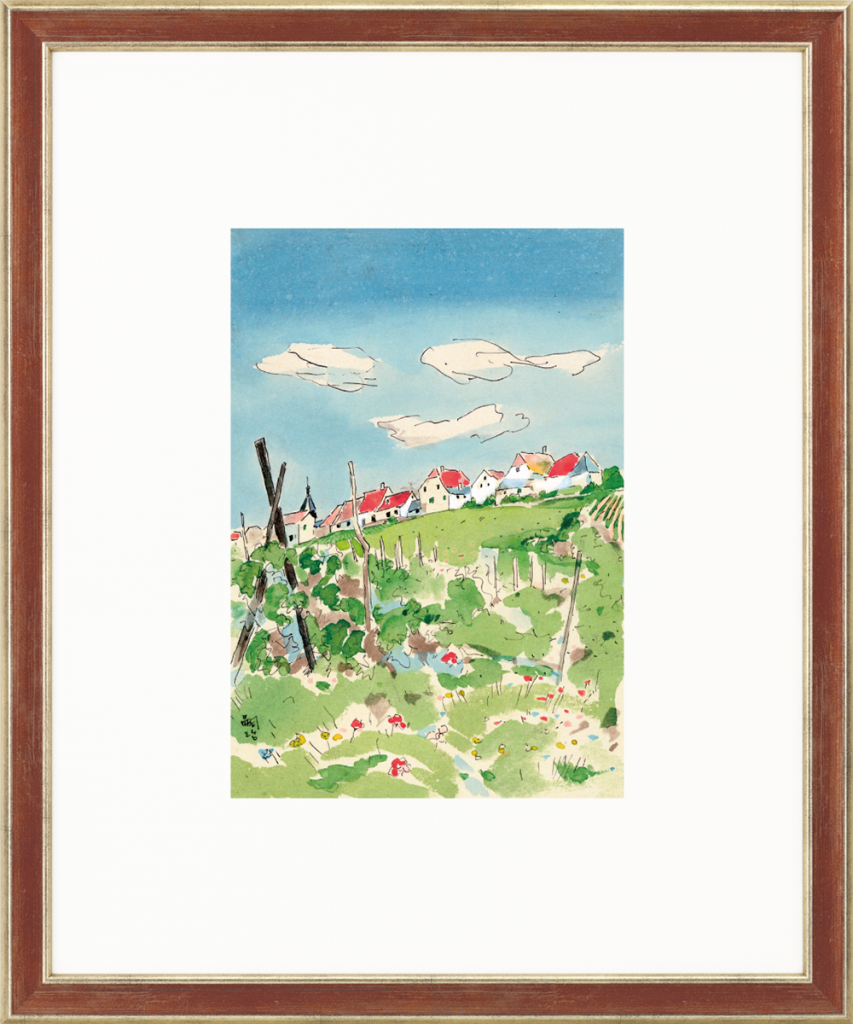 受注制作】婦人之友アートセレクション 高精彩複製画 藤田嗣治「仏国