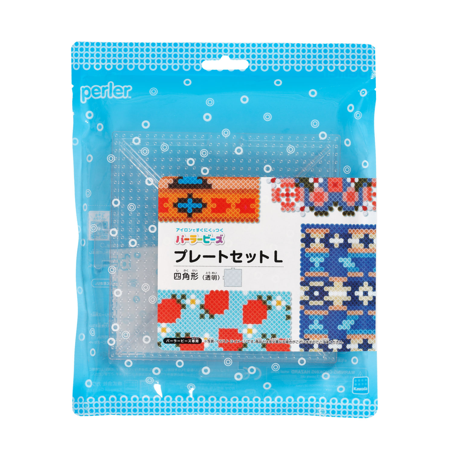 プレートセット L 四角形（透明） | CATALOG | PERLER BEADS