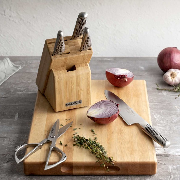 Global Takashi 6-Piece Knife Block Set – Kitchen Niche