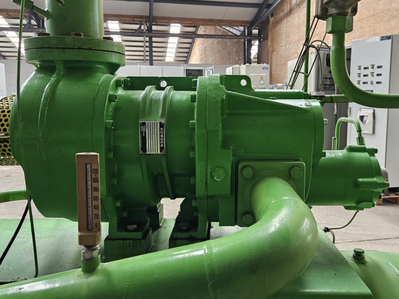 Used Howden MK4AS/XRV204145MVI open-type screw compressor set on
