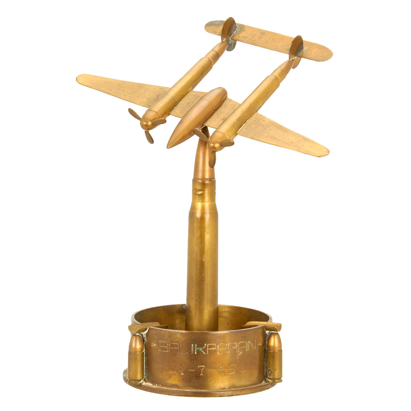 Original U.S. WWII 1945 Dated Battle of Balikpapan Lockheed P-38