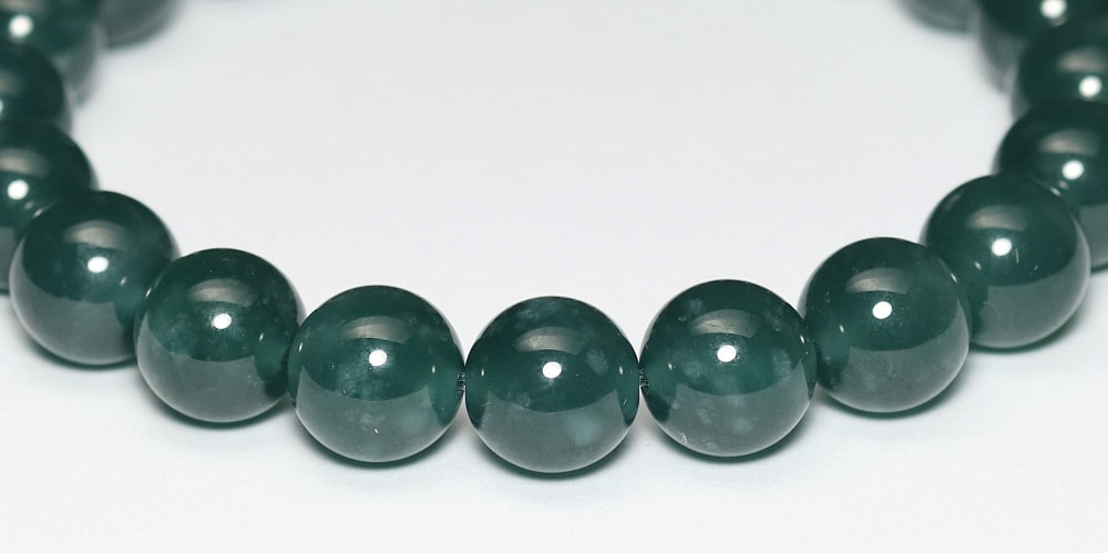 高品質]グアテマラ産ヒスイブレスレット/天然翡翠（約10mm玉） - 埼玉