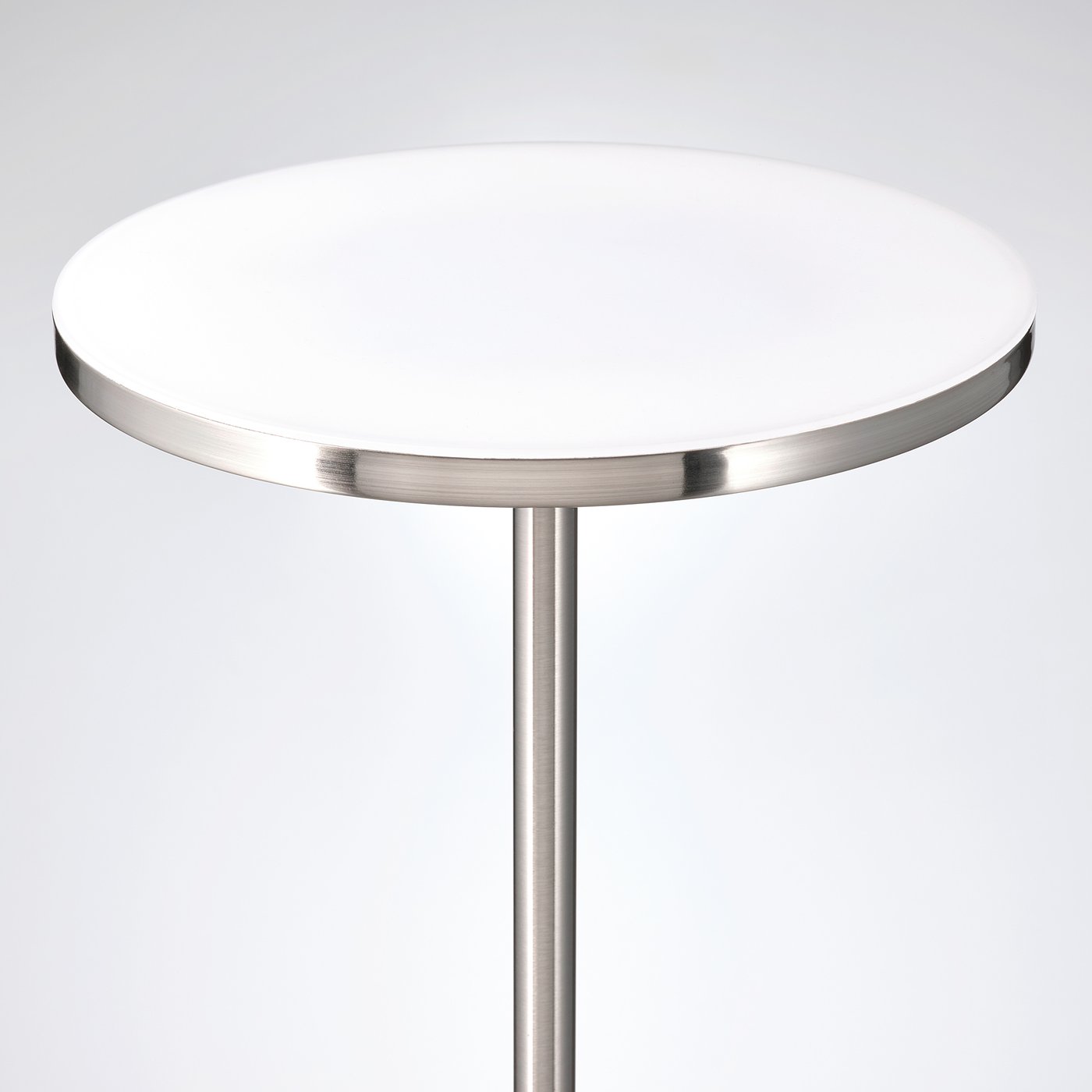 ISJAKT LED floor uplighter/reading lamp, dimmable/nickel plated