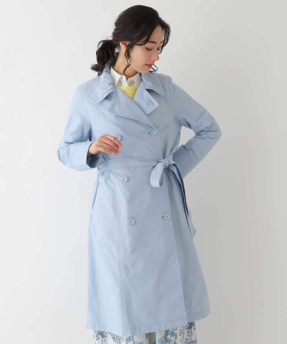 洗える】デニム調タフタトレンチコート(トレンチコート) | HIROKO BIS