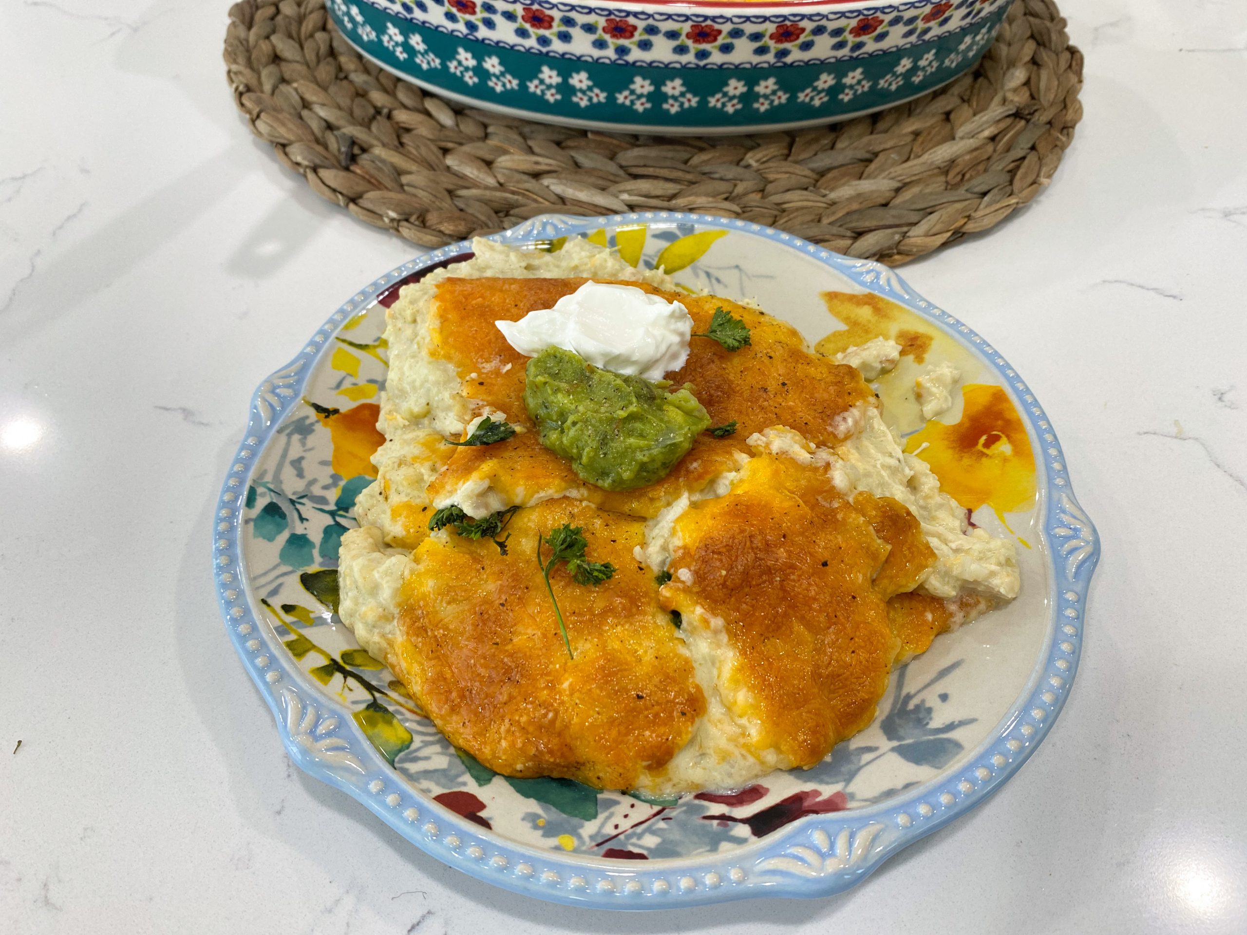 Low-Carb Salsa Verde Chicken Casserole - Julia Pacheco