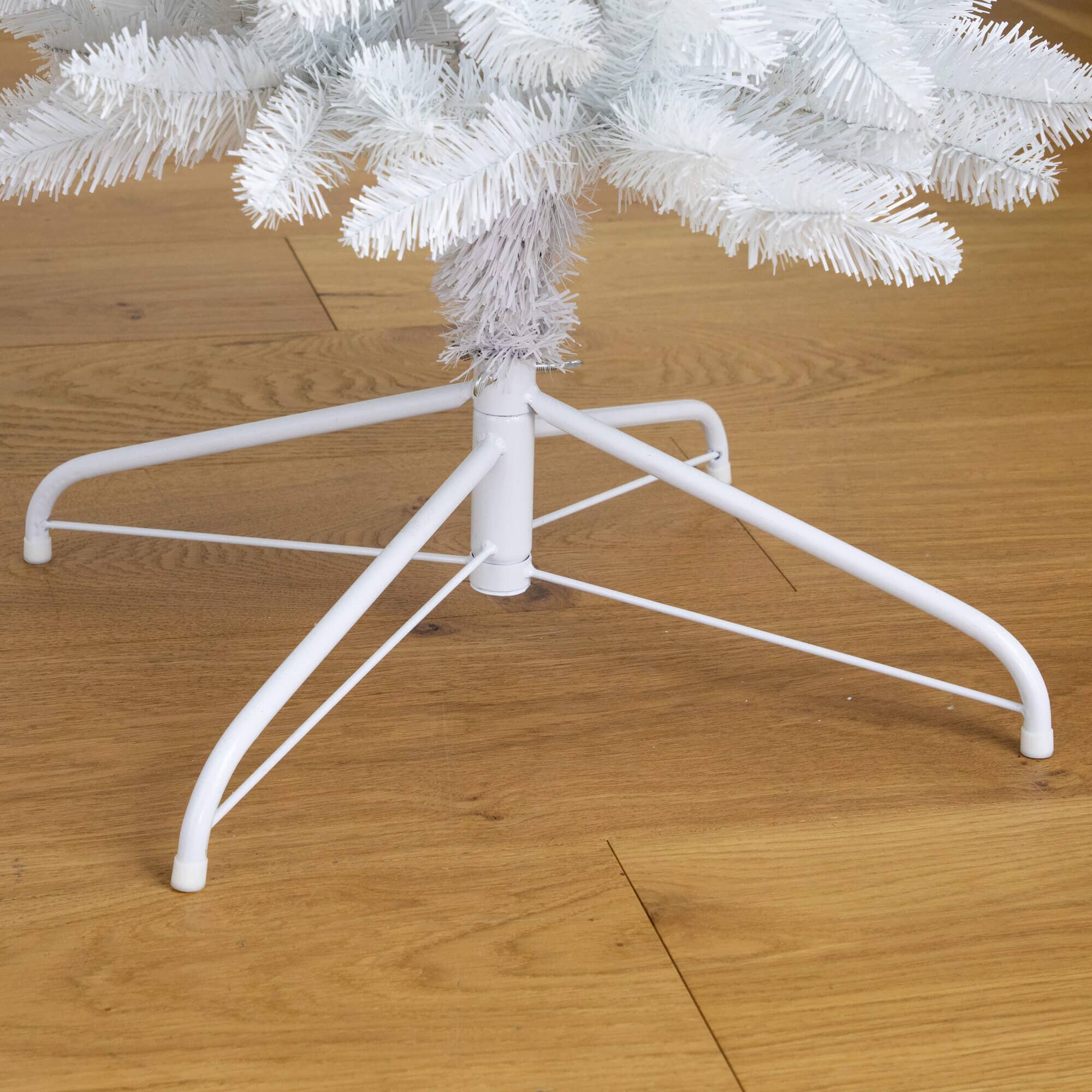 8' Artificial Holiday White Christmas Pine Archway – Nearly Natural