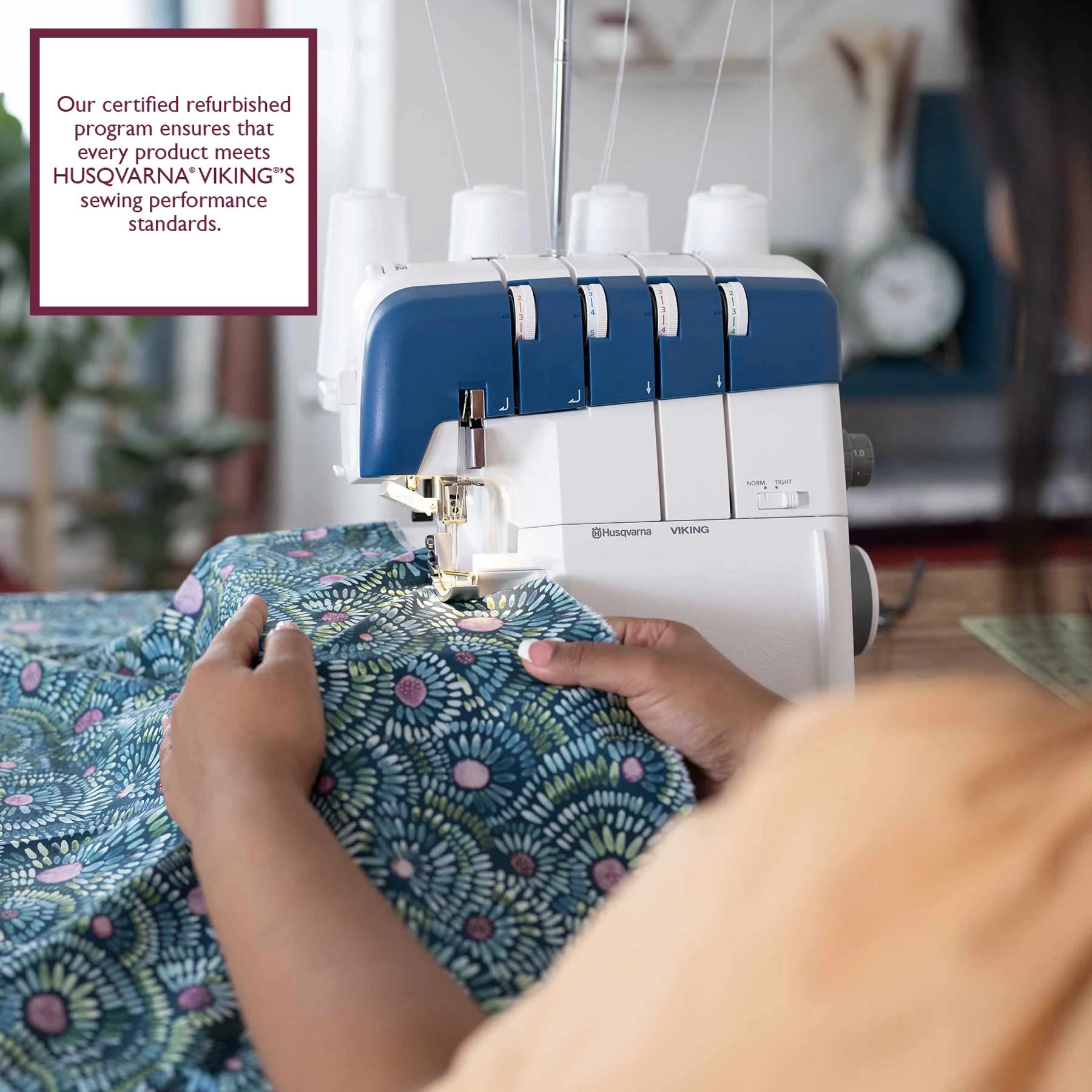 Refurbished AMBER™ Air S | 400 Overlock Machine | Husqvarna® Viking®