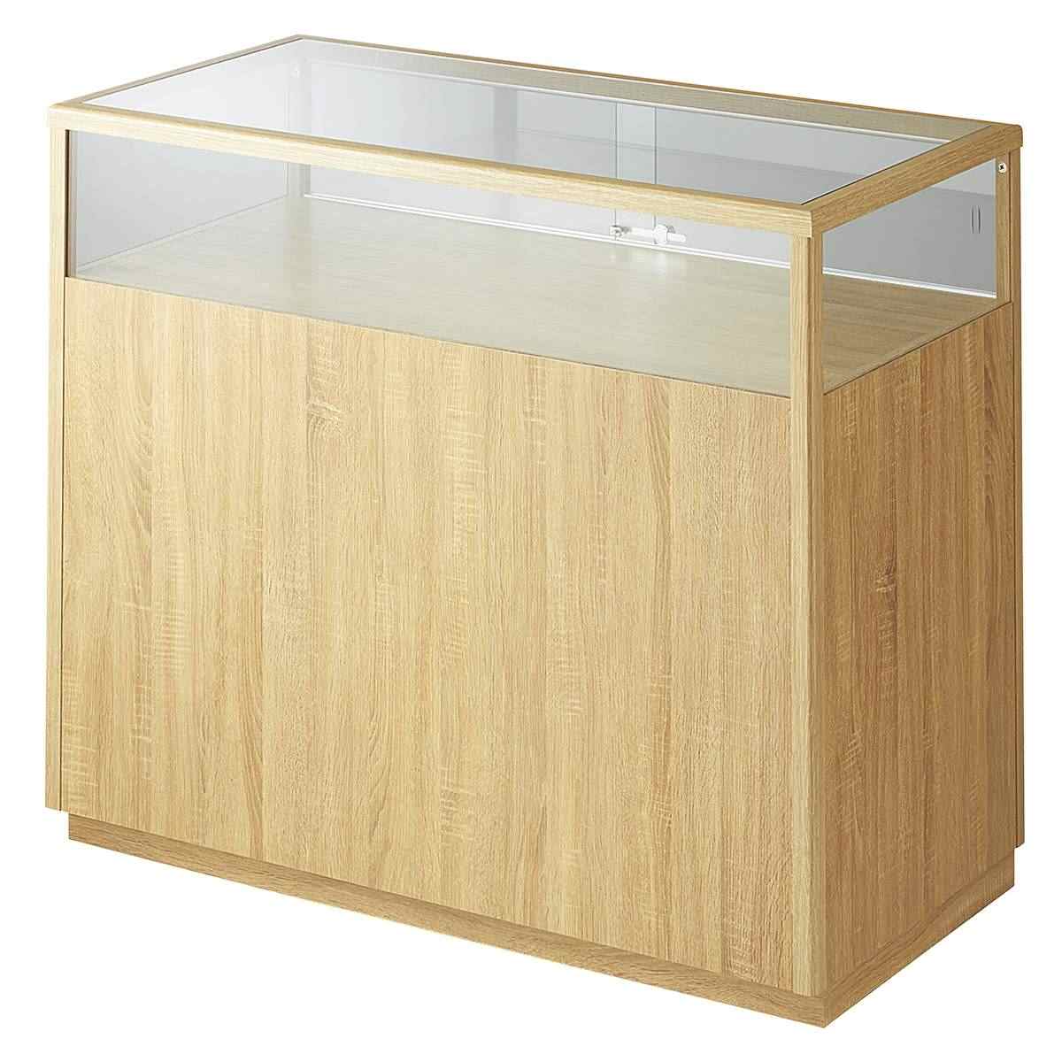 木製ショーケース スクエアタイプ〔ストエキオリジナル〕 ラスティック柄