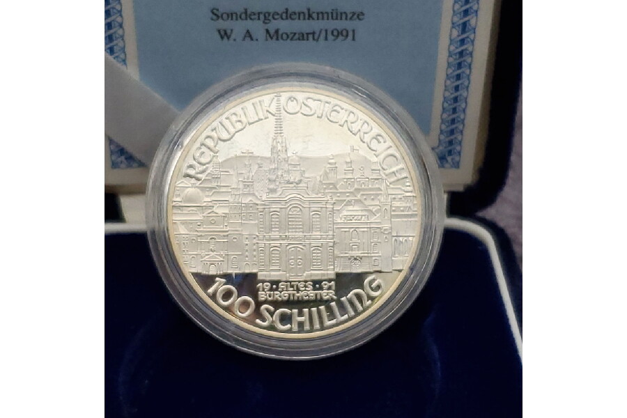 モーツァルト没後200年記念銀貨】2枚 お売りいただきました｜2022年05