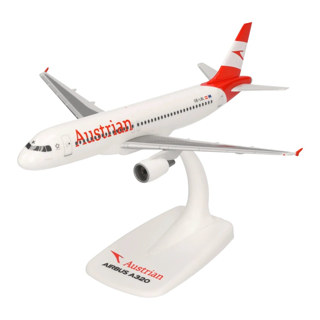 Herpa Austrian Airlines A320 SnapFit Model Aircraft, 1:200 - Worldshop