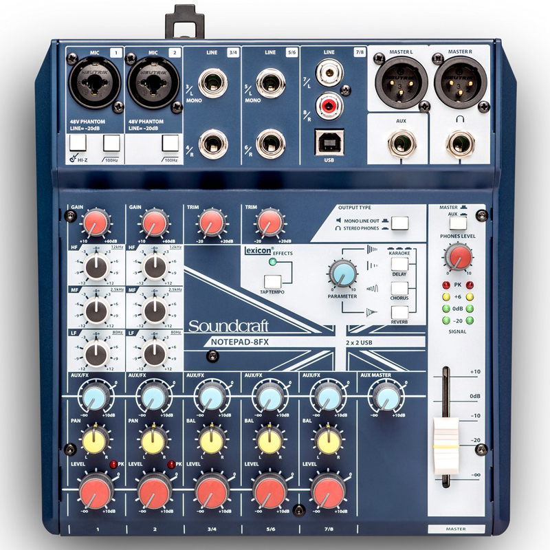 SOUND CRAFT サウンドクラフト Notepad 8FX ◇ 8ch小型ミキサー