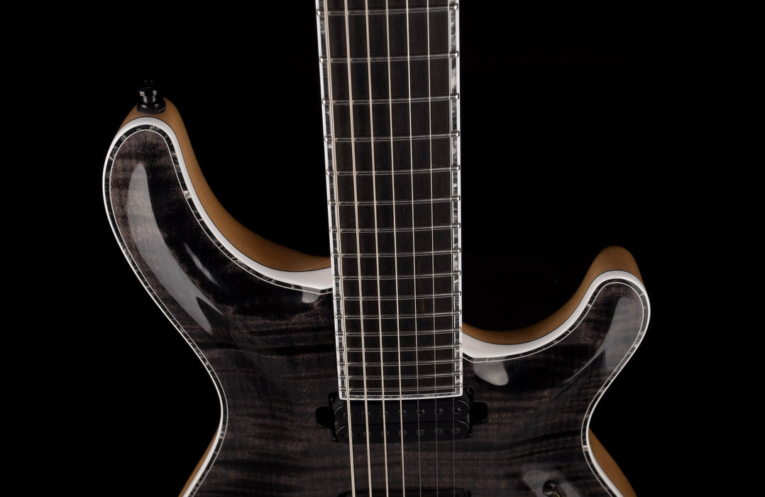 Mayones Regius Core 7 String Flame Top Trans Graphite Gloss Finish