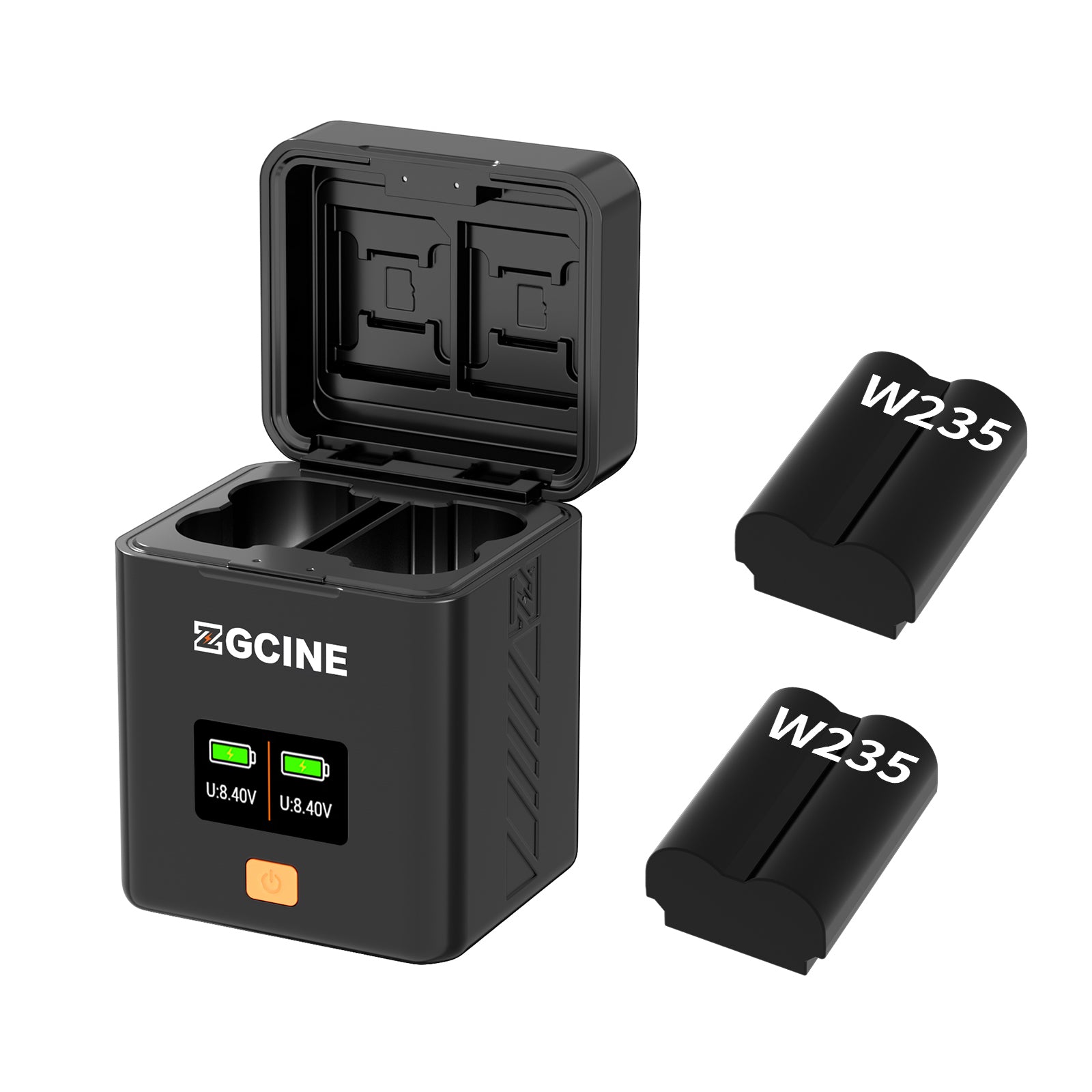 PS-W235 Charging Case USBC PD Fast Dual Charger for Fujifilm NP